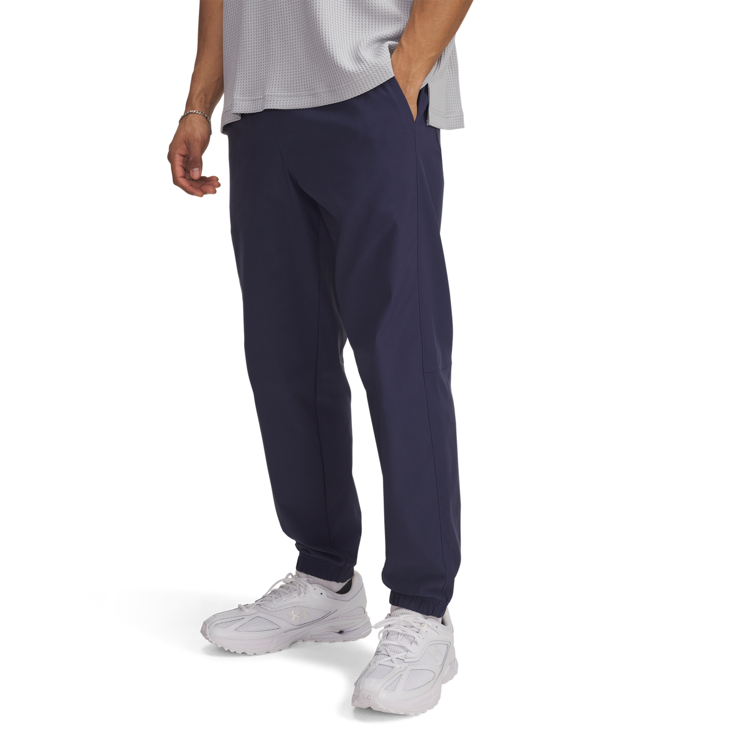 Under Armour Icon Woven Joggers - Men's - Washed Navy/Black