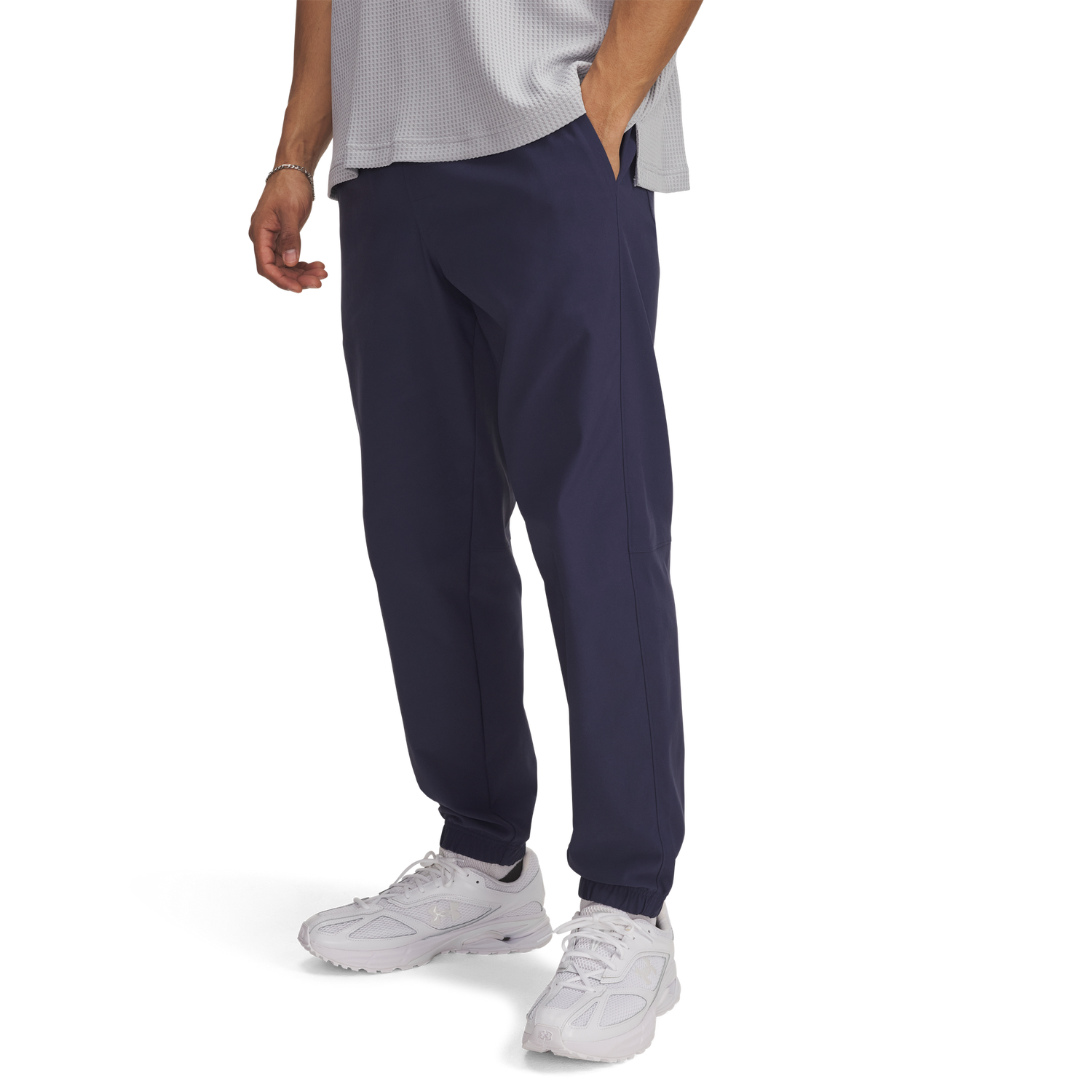 Under Armour Icon Woven Joggers - Men's - Washed Navy/Black