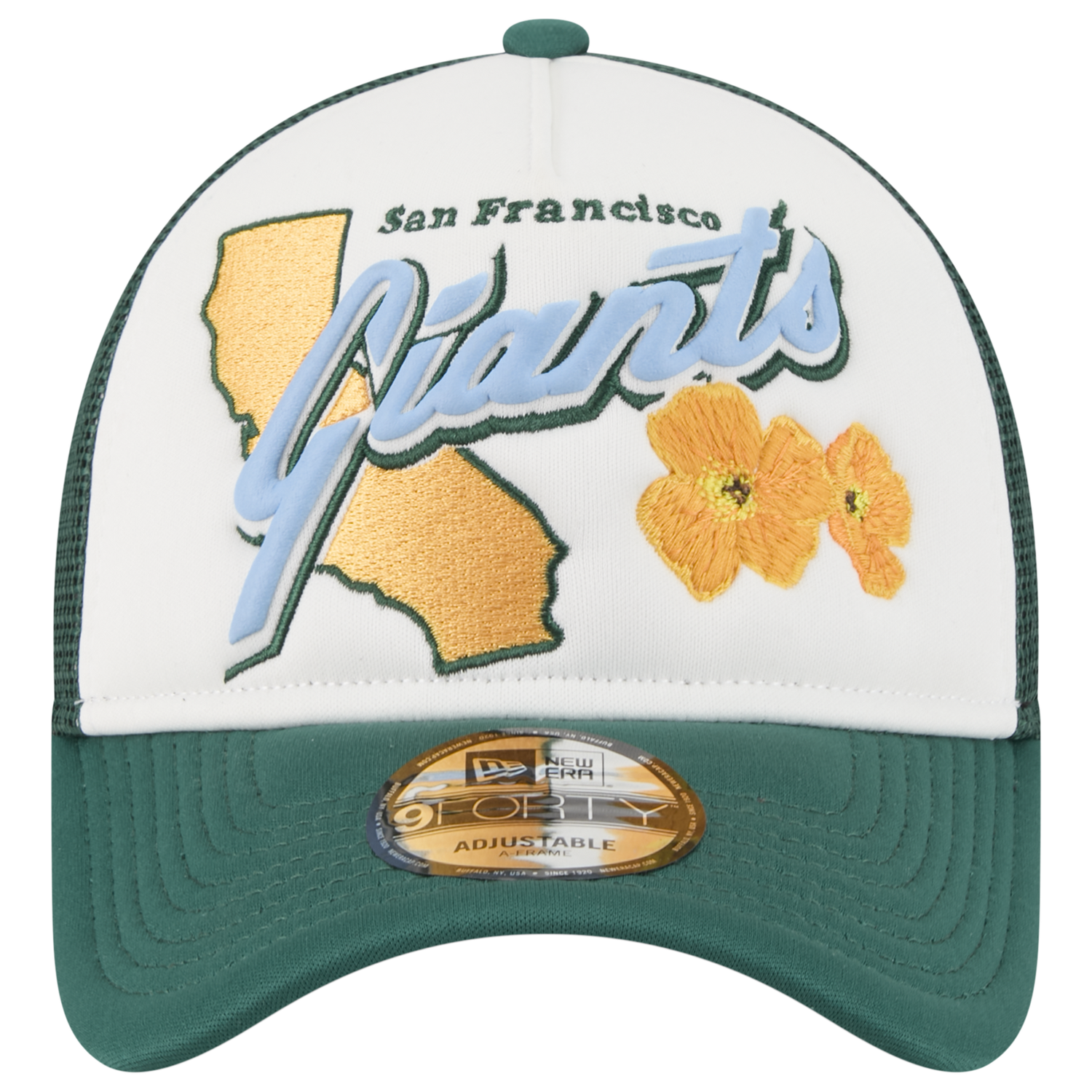 New Era Giants State Flower Cap - Men's - Green/White