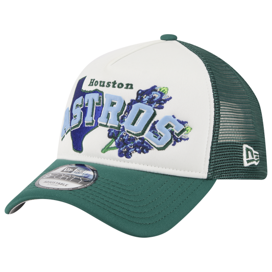 New Era Astros State Flower Cap - Men's - White/Green