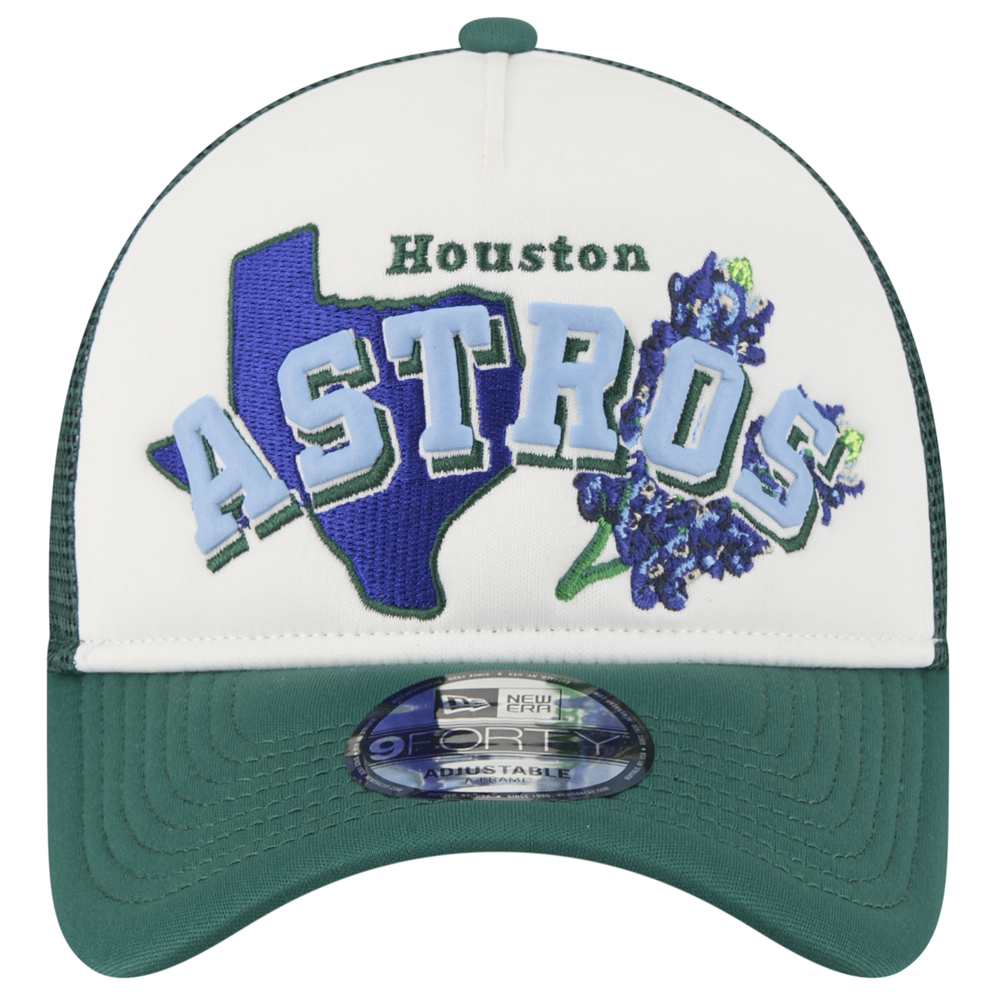 New Era Astros State Flower Cap - Men's - White/Green