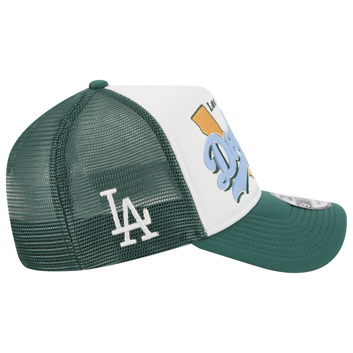 New Era Dodgers State Flower Cap - Men's - White/Green