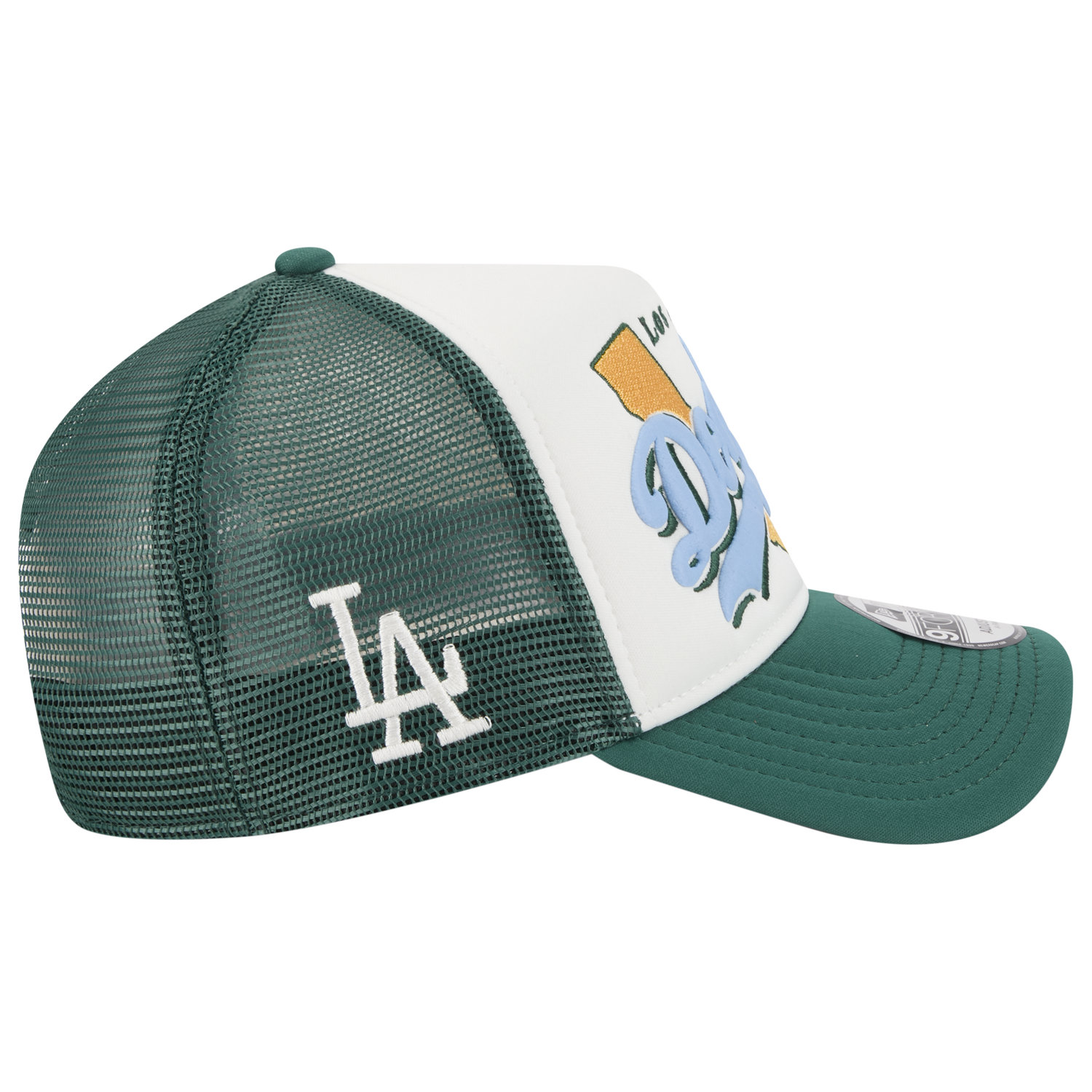 New Era Dodgers State Flower Cap - Men's - White/Green