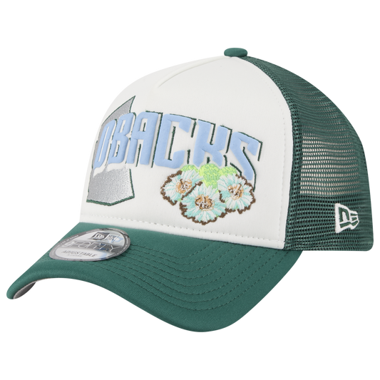 New Era Diamondbacks State Flower Cap - Men's - White/Green