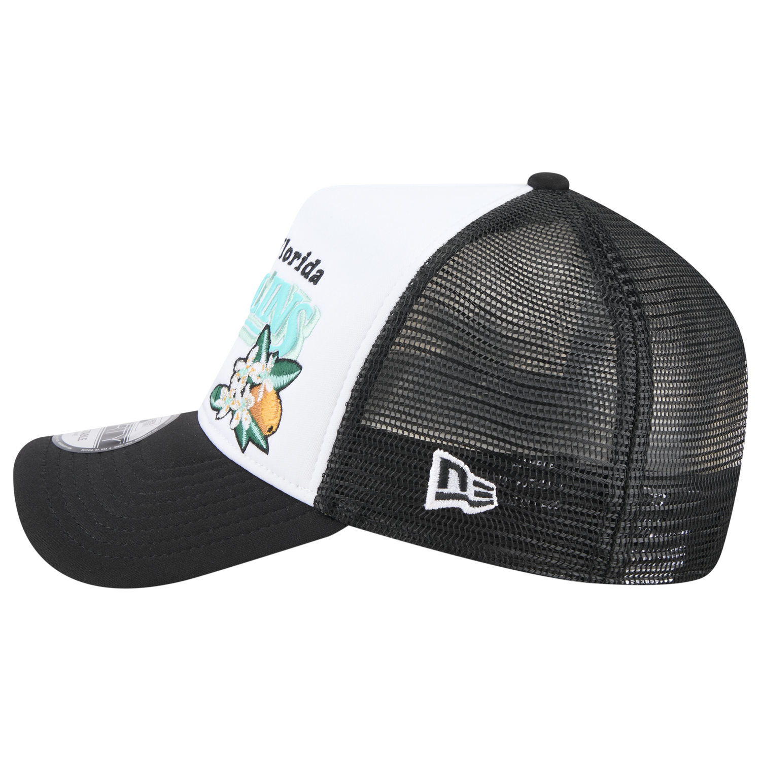 New Era Marlins State Flower Cap - Men's - Teal/White
