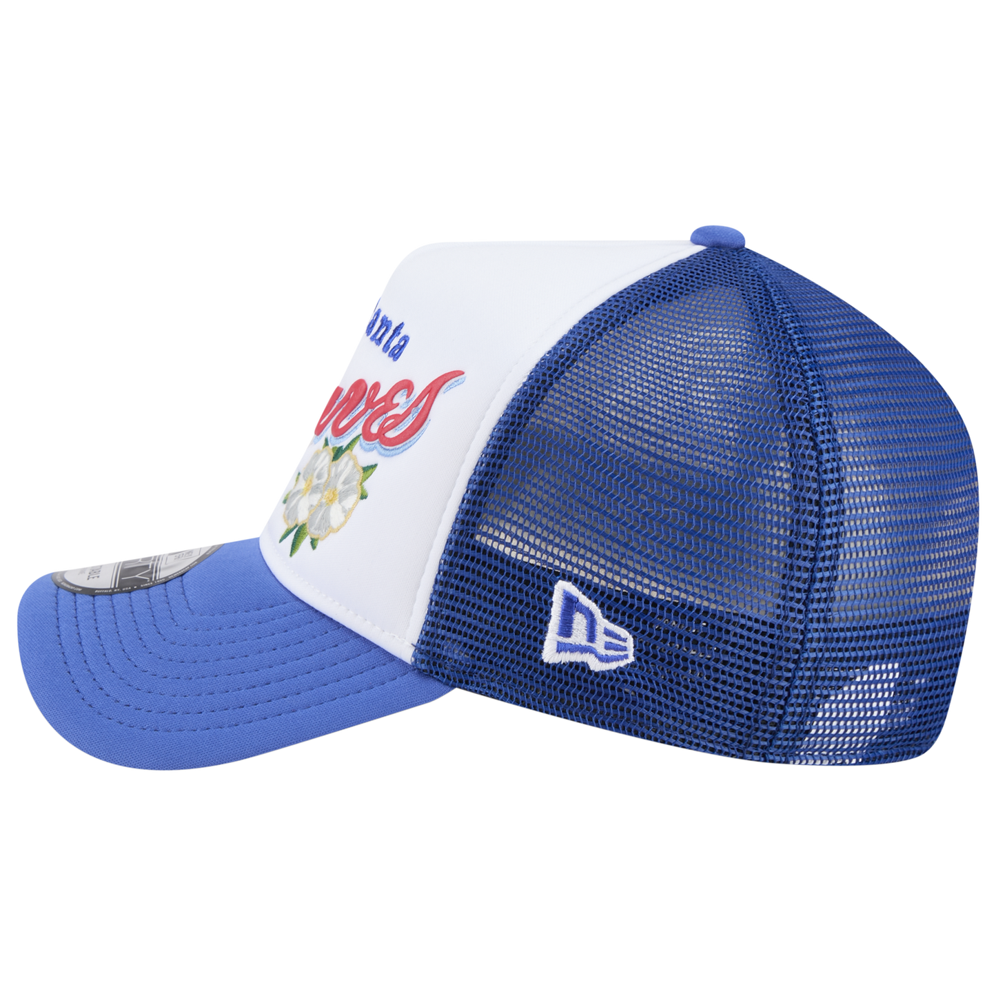 New Era Braves State Flower Cap - Men's - White/Navy