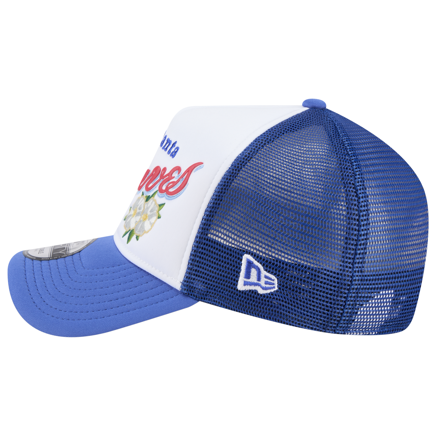 New Era Braves State Flower Cap - Men's - White/Navy