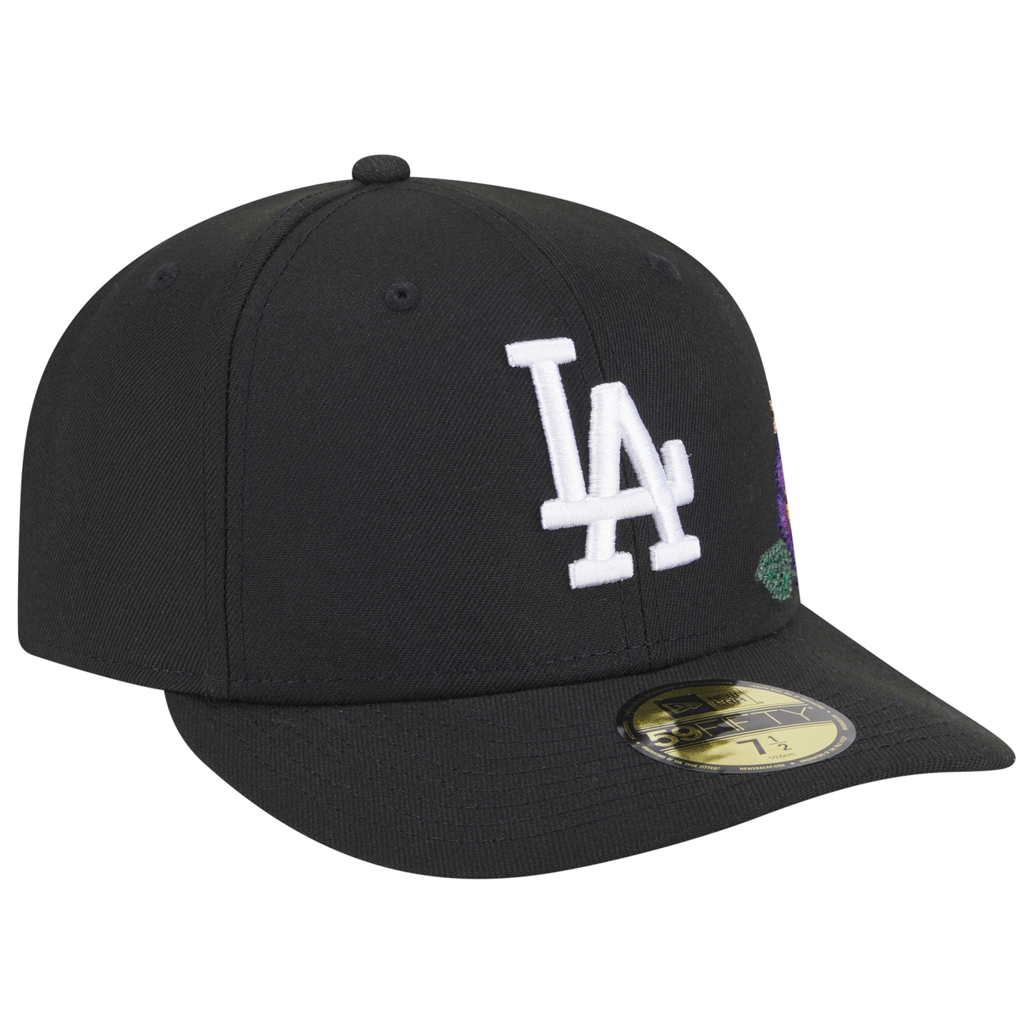 New Era Dodgers Tonal Florals Cap - Men's - Black/Black