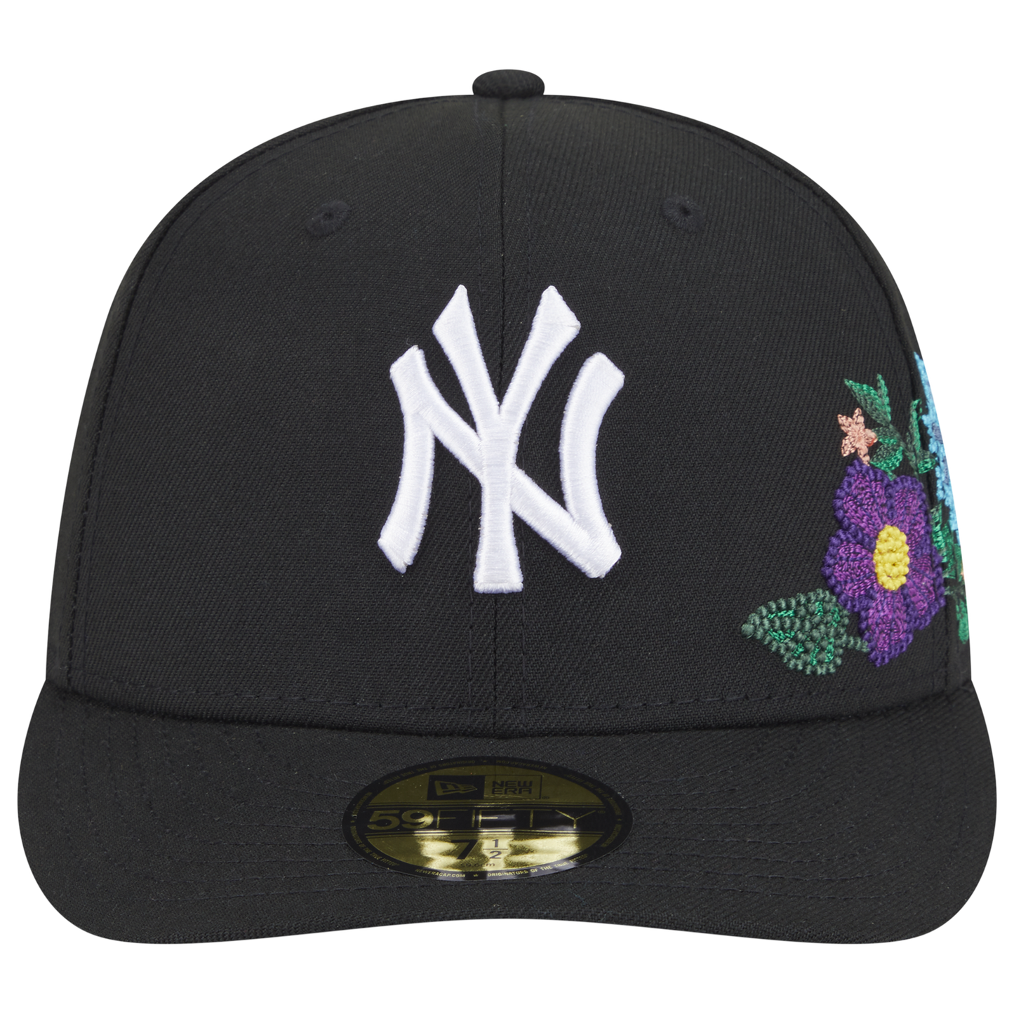 New Era Yankees Tonal Florals Cap - Men's - Black/Black