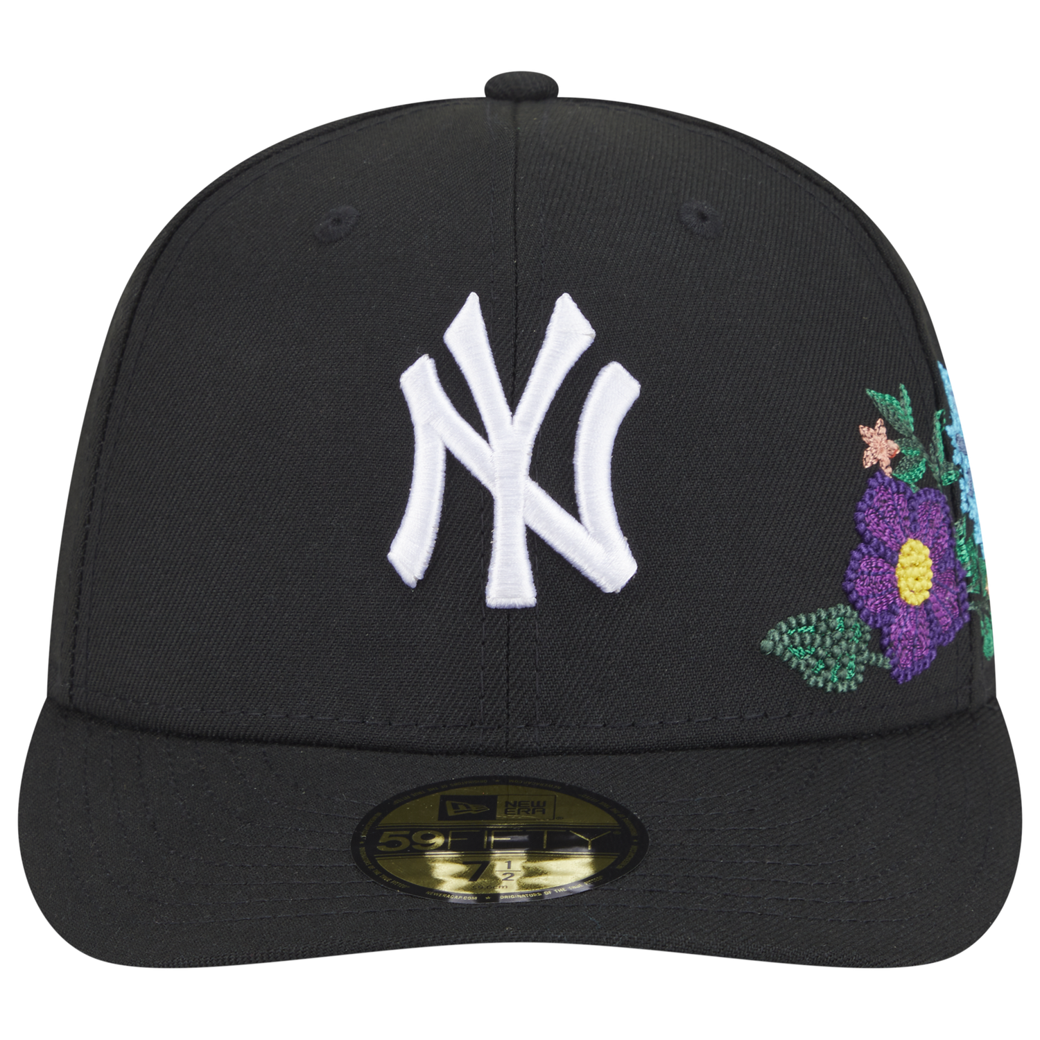 New Era Yankees Tonal Florals Cap - Men's - Black/Black