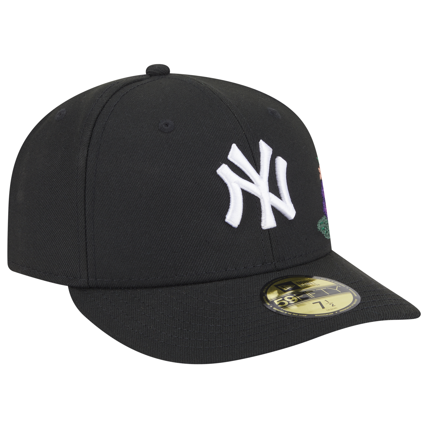 New Era Yankees Tonal Florals Cap - Men's - Black/Black