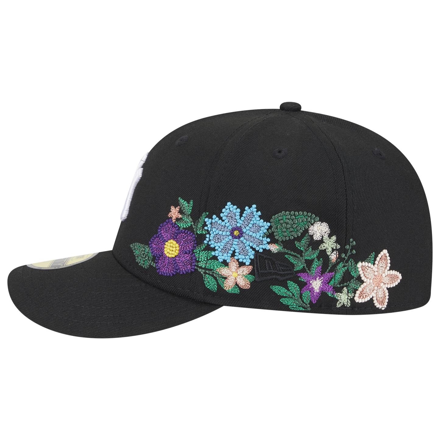 New Era Yankees Tonal Florals Cap - Men's - Black/Black