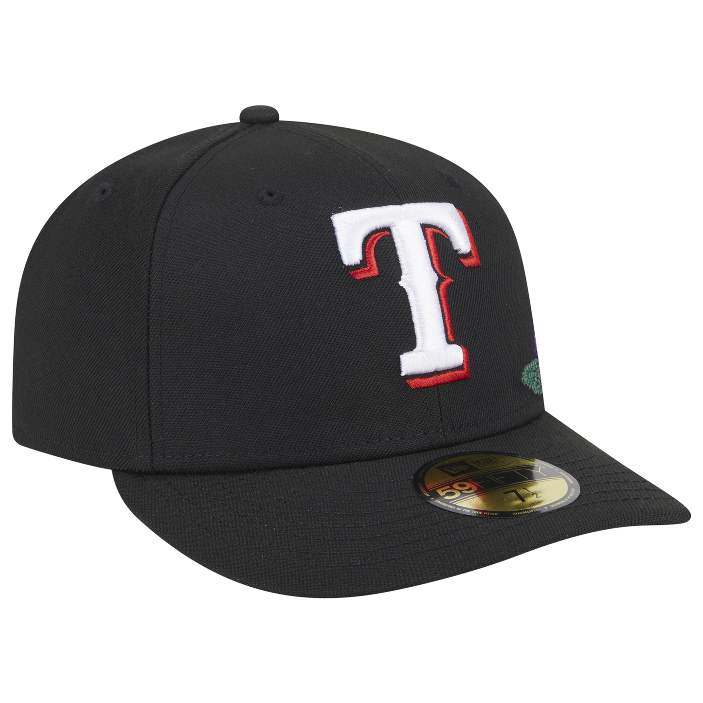 New Era Rangers Tonal Florals Cap - Men's - Black/Black