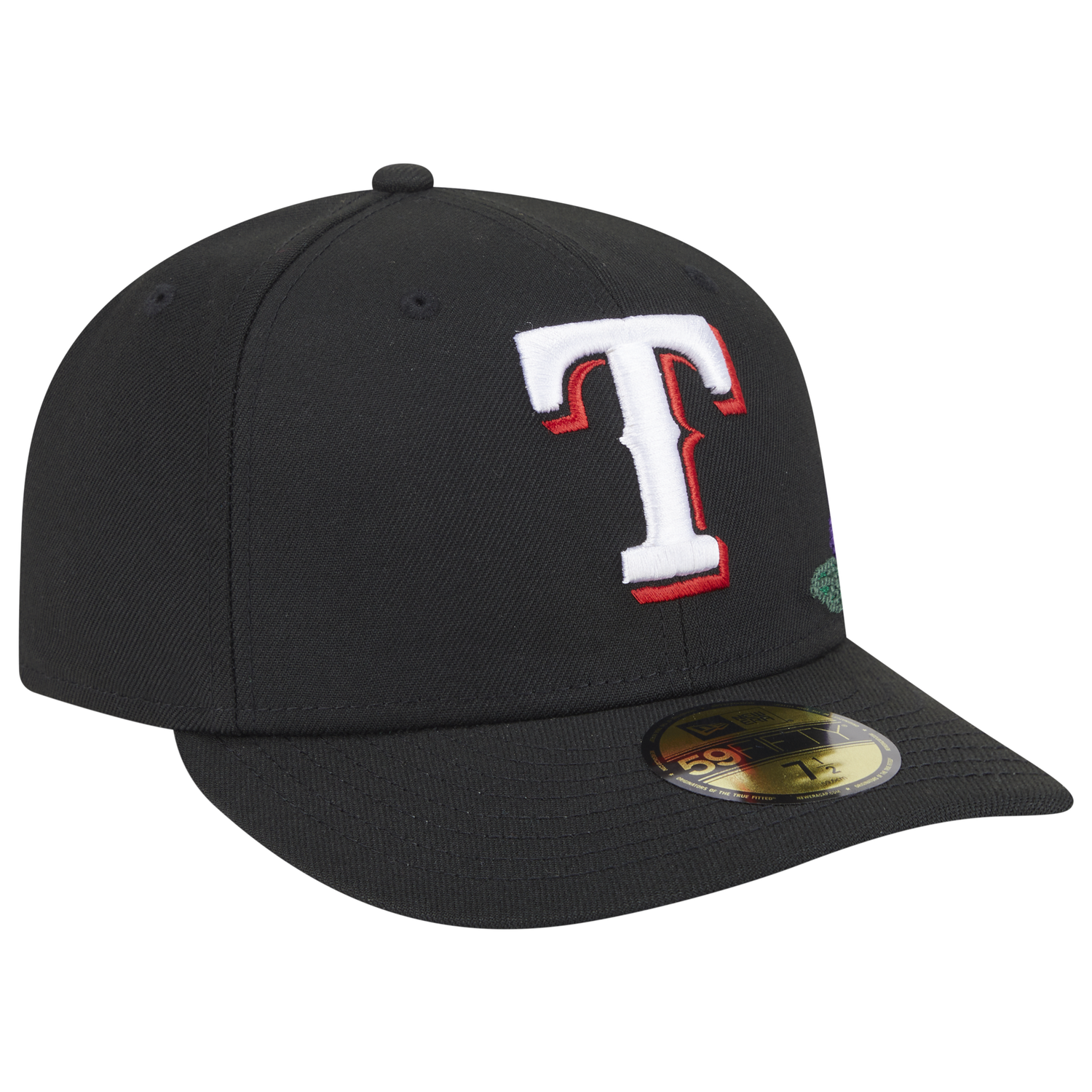 New Era Rangers Tonal Florals Cap - Men's - Black/Black