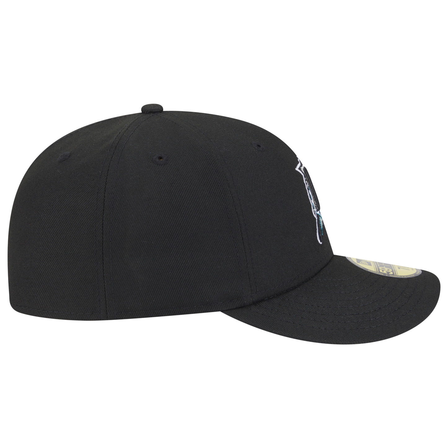 New Era Marlins Tonal Florals Cap - Men's - Black/Black