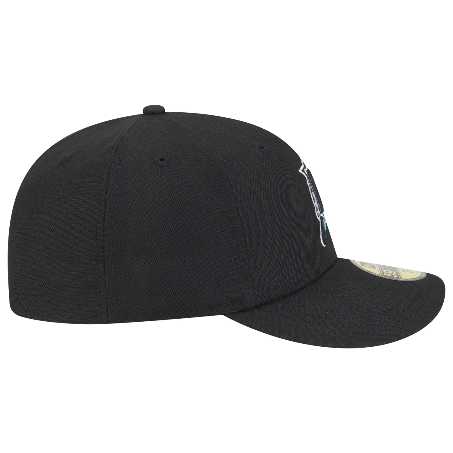 New Era Marlins Tonal Florals Cap - Men's - Black/Black
