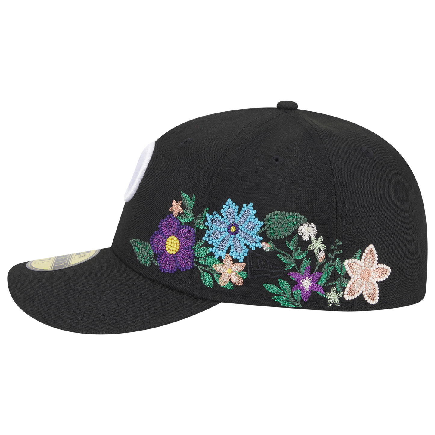 New Era Phillies Tonal Florals Cap - Men's - Black/Black