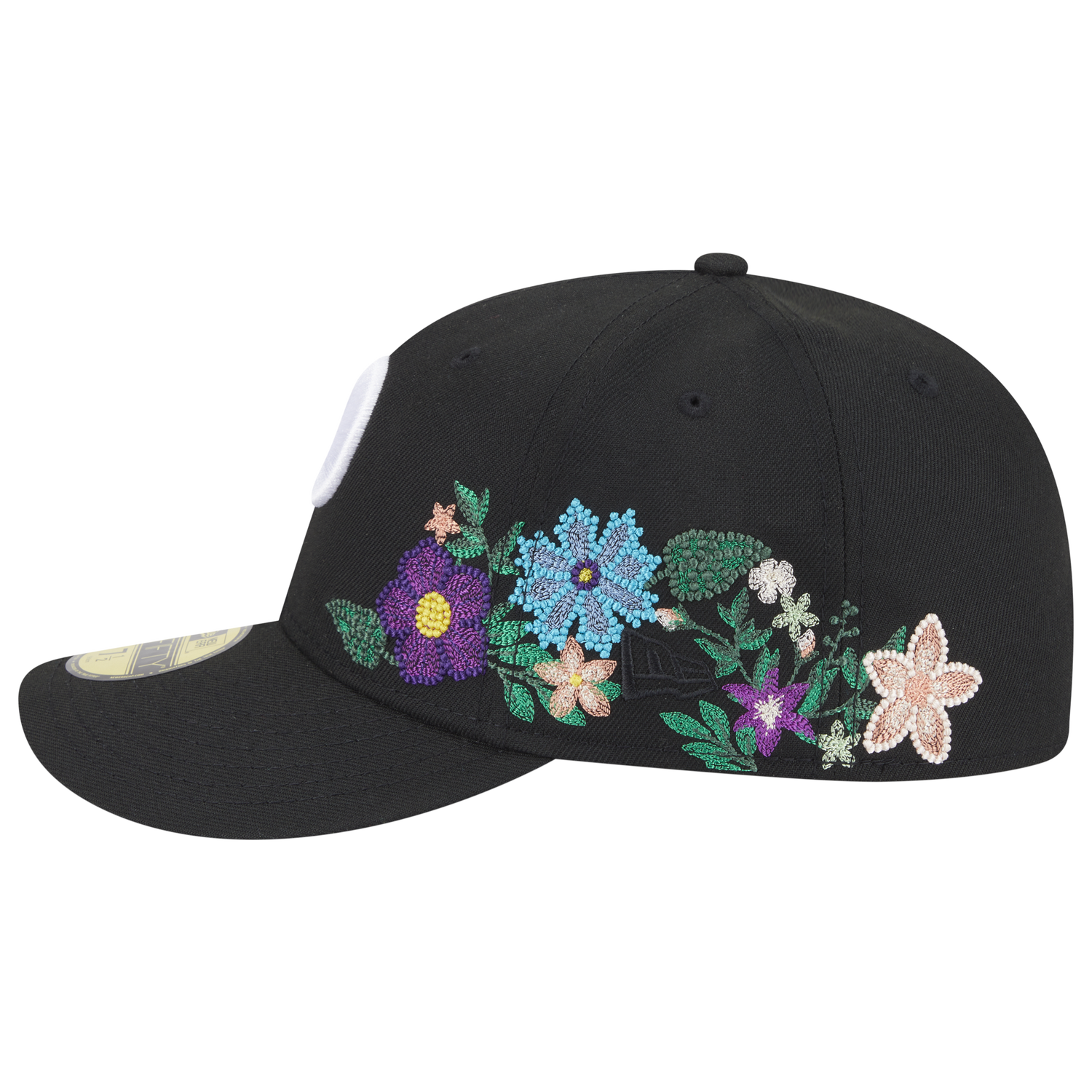 New Era Phillies Tonal Florals Cap - Men's - Black/Black