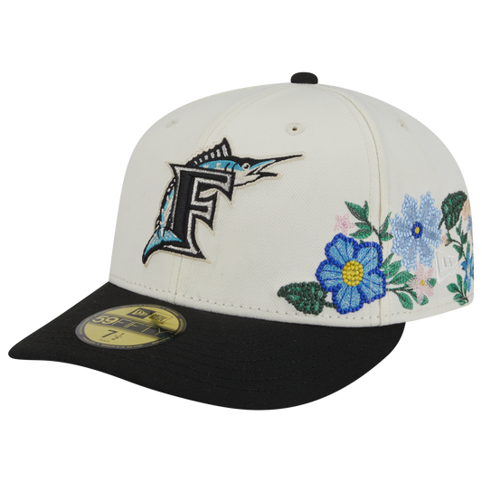 New Era Marlins Tonal Florals Cap - Men's - Teal/White