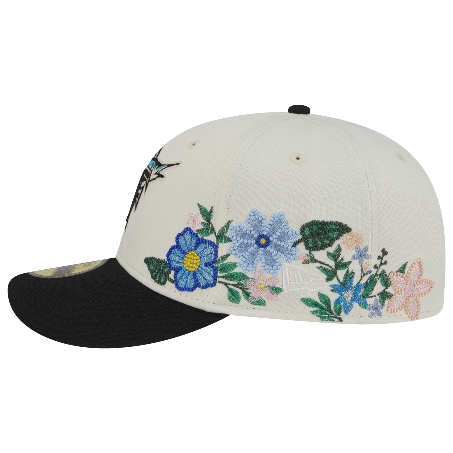 New Era Marlins Tonal Florals Cap - Men's - Teal/White