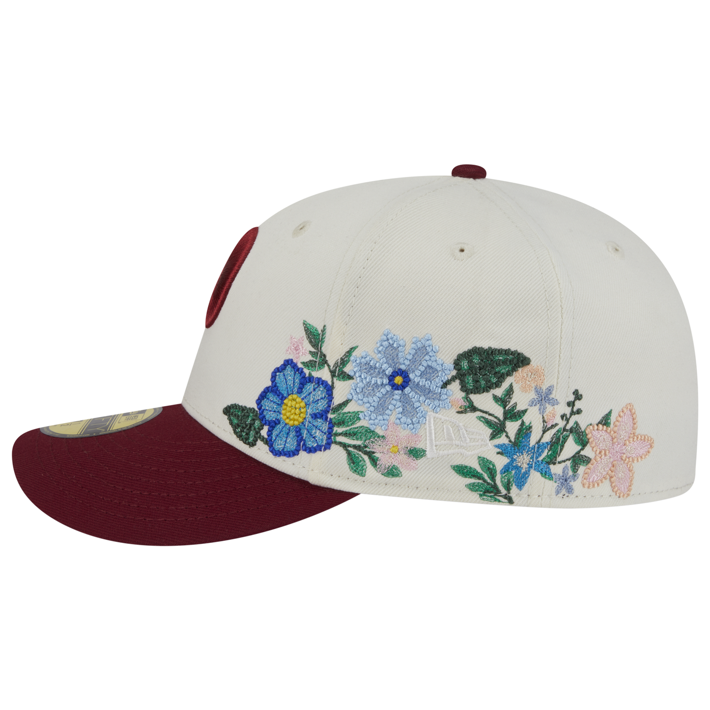 New Era Phillies Tonal Florals Cap - Men's - White/Red