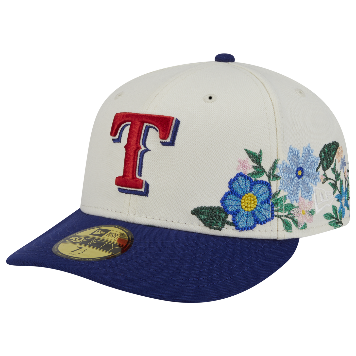 New Era Rangers Tonal Florals Cap - Men's - Navy/White