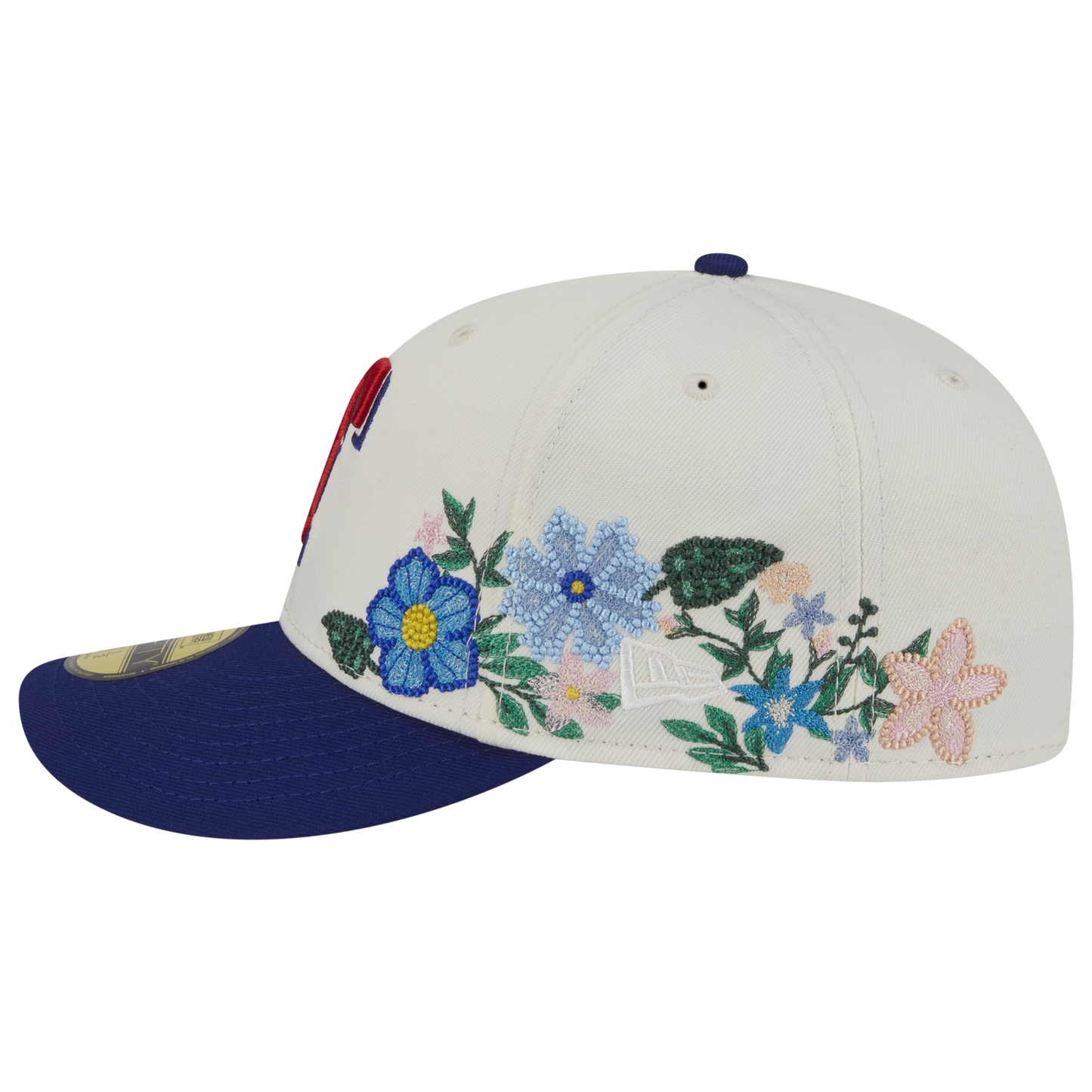 New Era Rangers Tonal Florals Cap - Men's - Navy/White