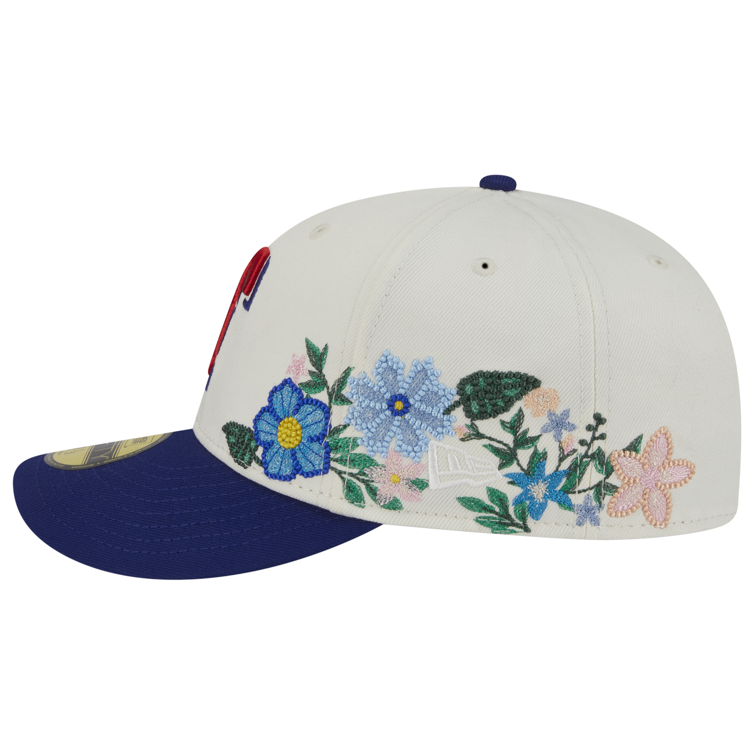 New Era Rangers Tonal Florals Cap - Men's - Navy/White