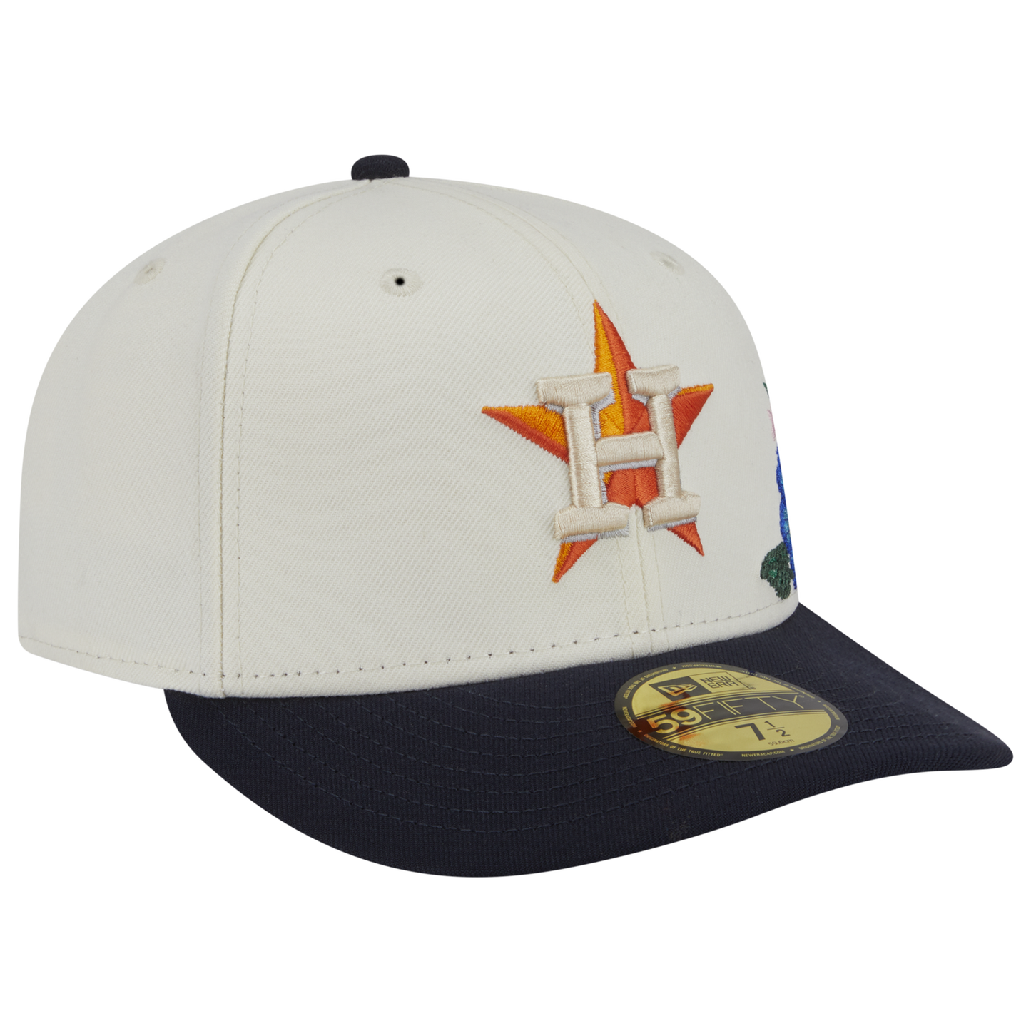 New Era Astros Tonal Florals Cap - Men's - White/Navy