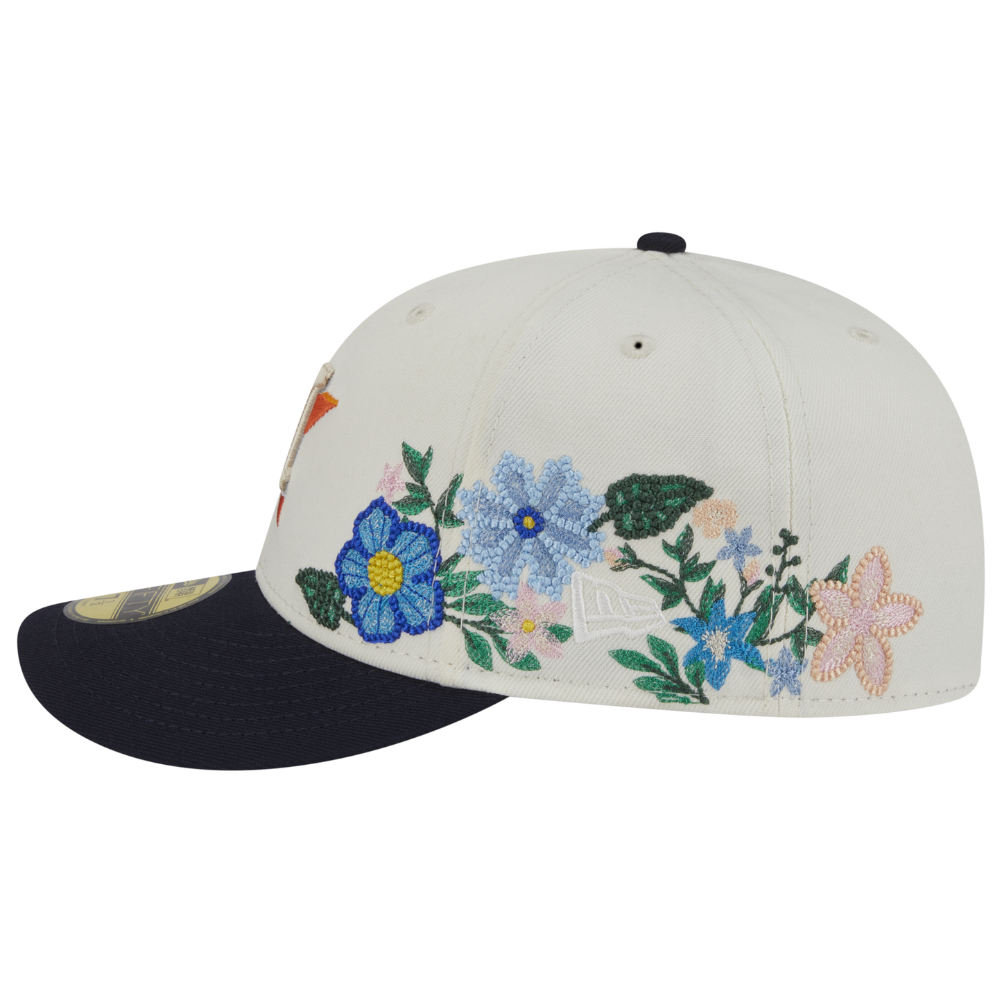 New Era Astros Tonal Florals Cap - Men's - White/Navy