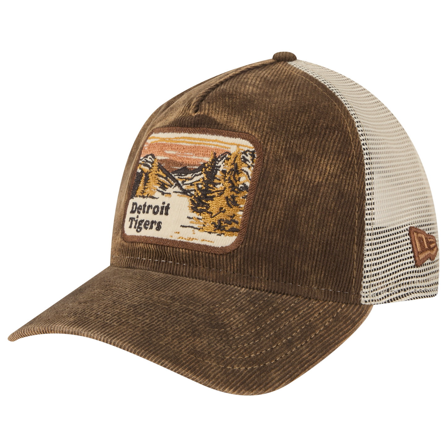 New Era Tigers Vintage Landscape Cap - Men's - Brown/White