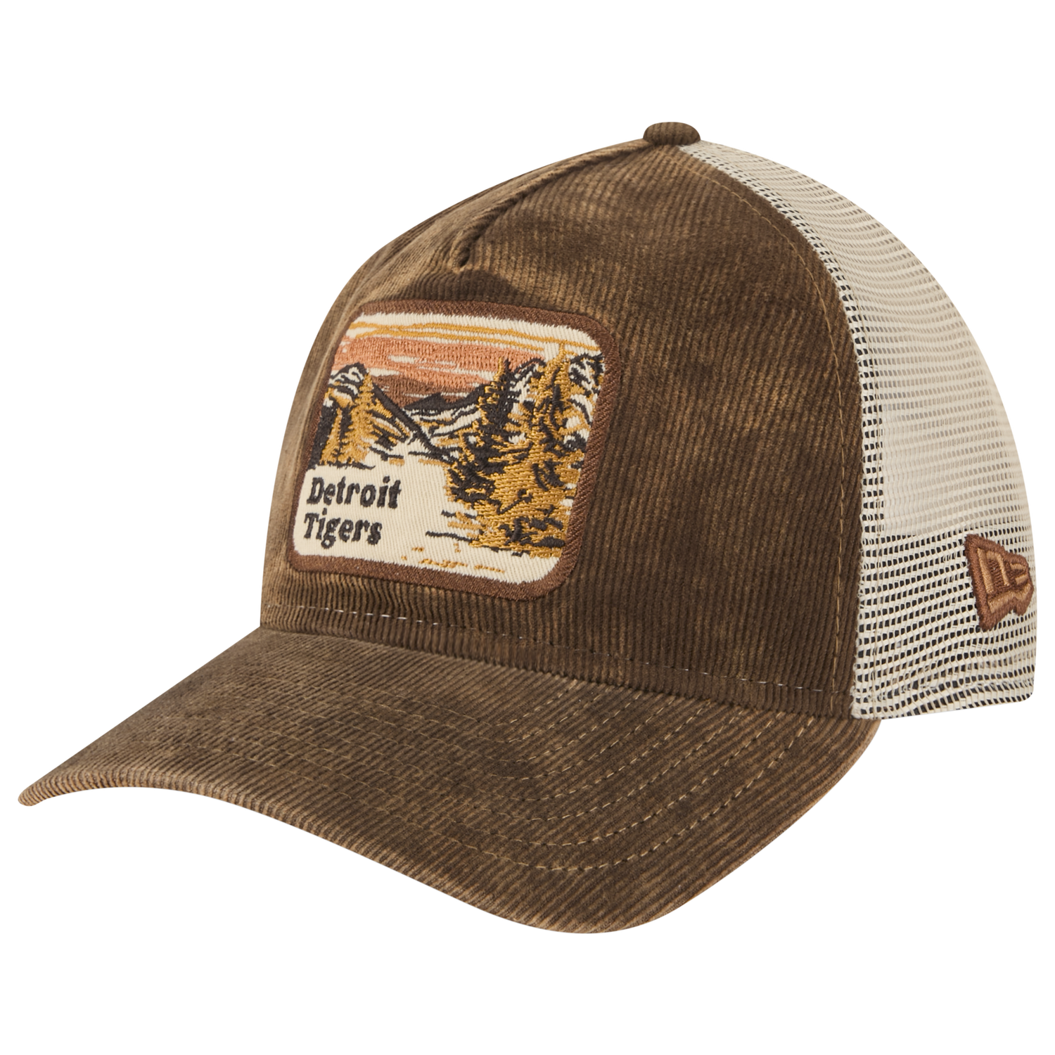 New Era Tigers Vintage Landscape Cap - Men's - Brown/White