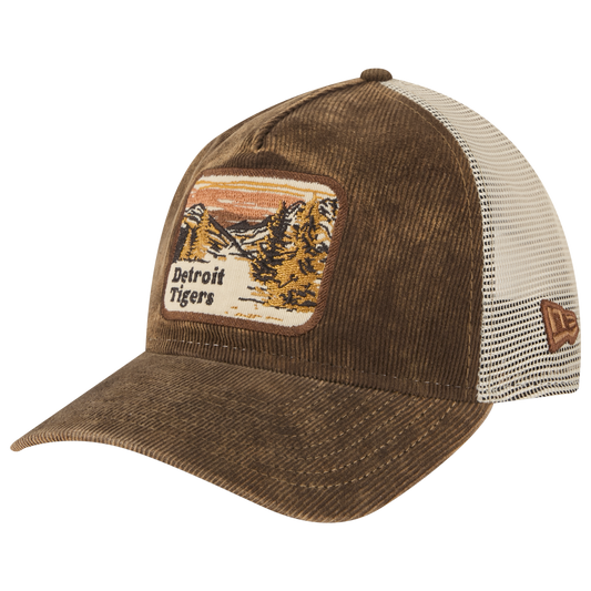 New Era Tigers Vintage Landscape Cap - Men's - Brown/White