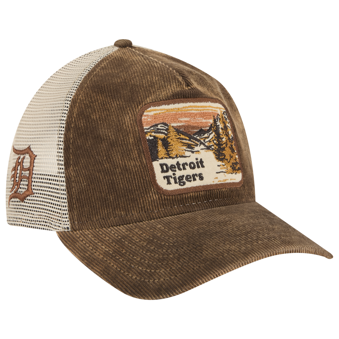 New Era Tigers Vintage Landscape Cap - Men's - Brown/White