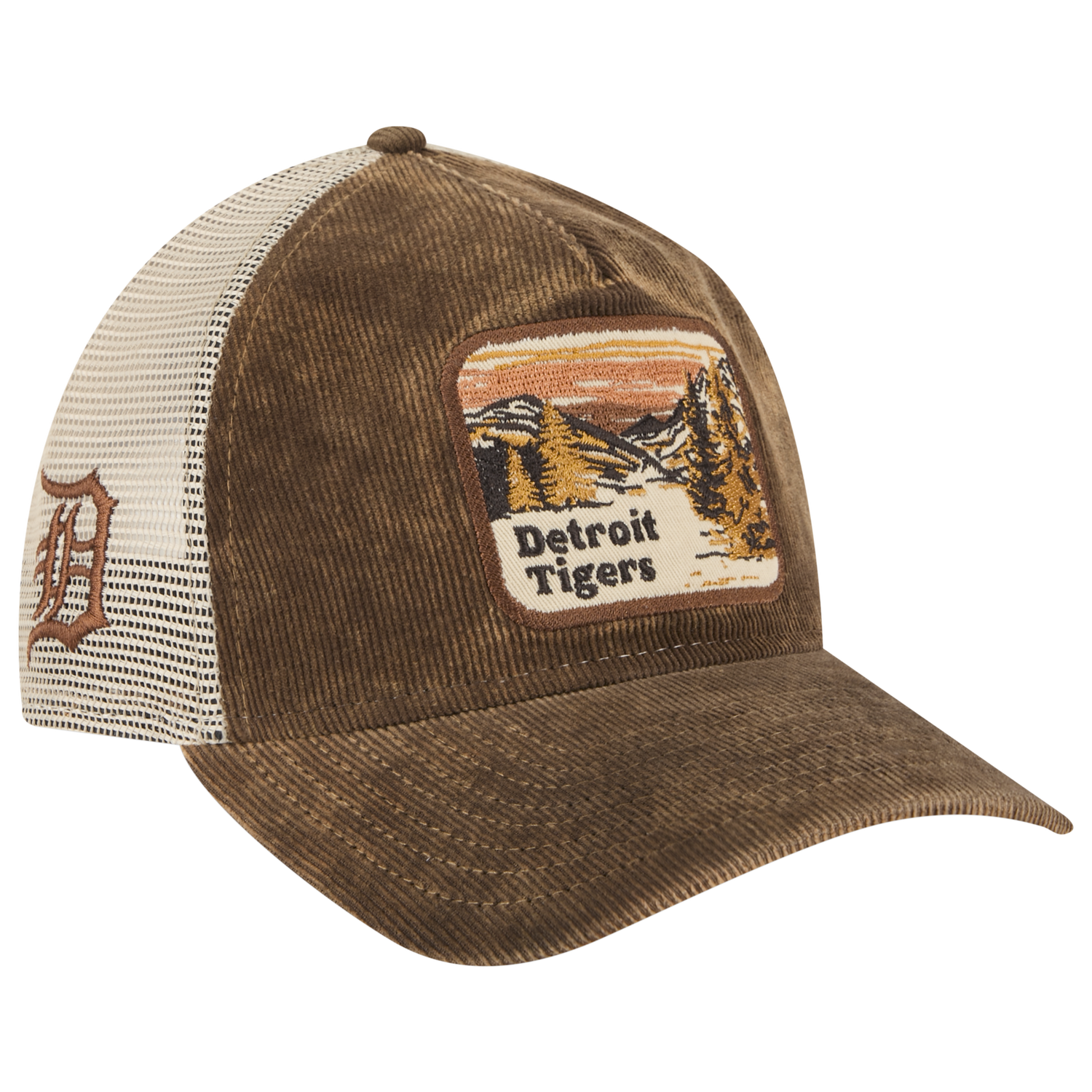 New Era Tigers Vintage Landscape Cap - Men's - Brown/White
