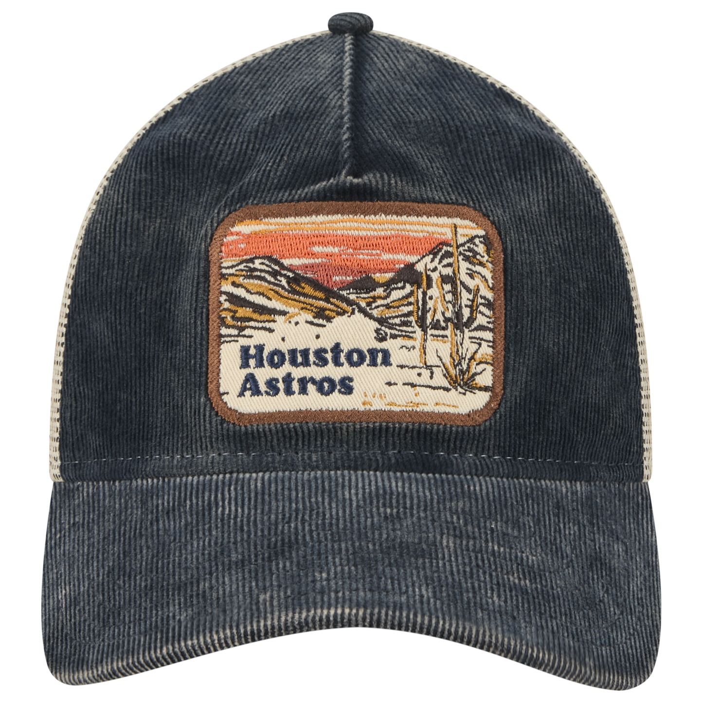 New Era Astros Vintage Landscape Cap - Men's - Navy/White