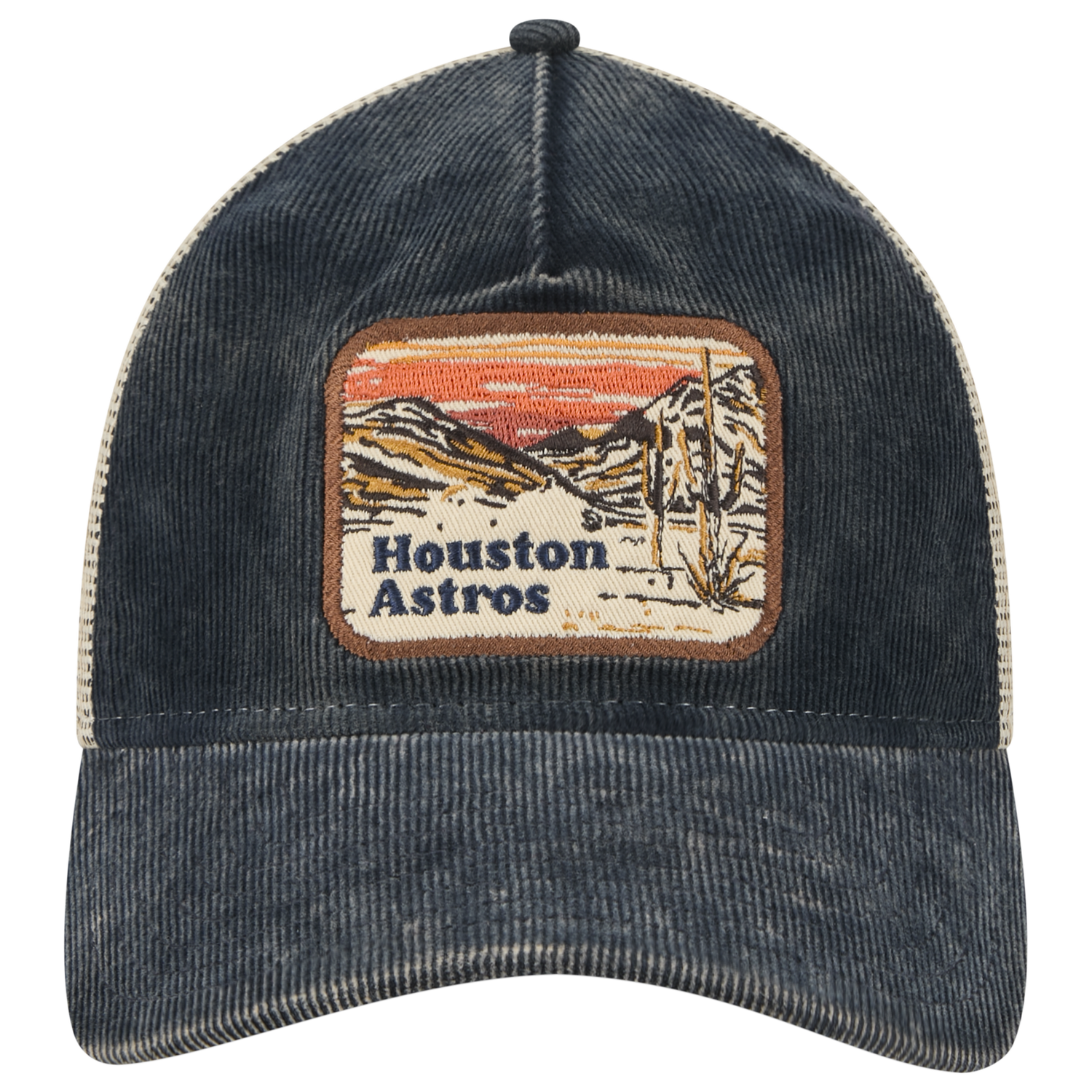 New Era Astros Vintage Landscape Cap - Men's - Navy/White