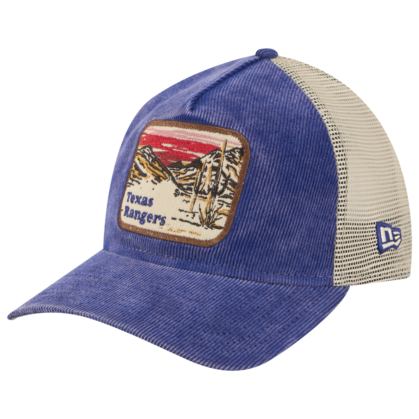 New Era Rangers Vintage Landscape Cap - Men's - Navy/White