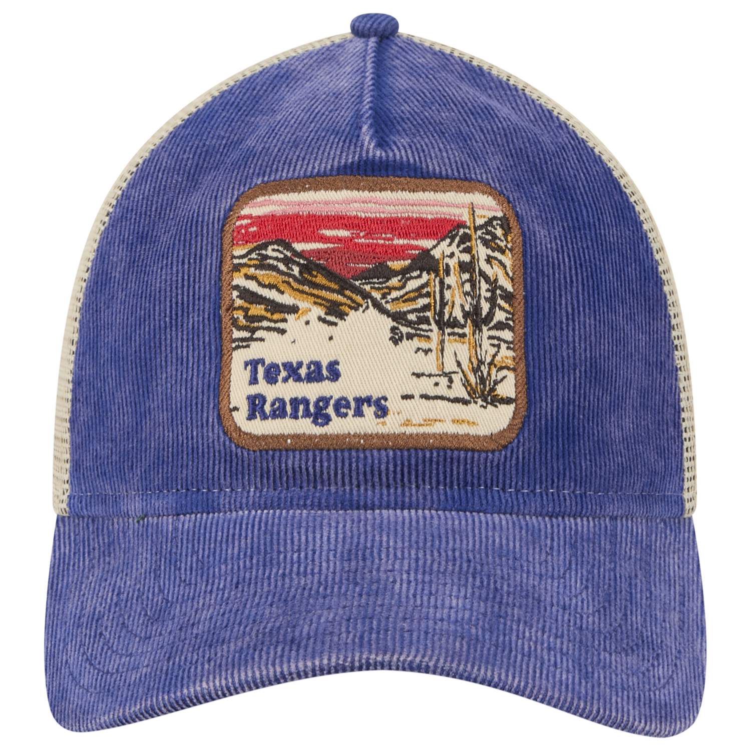 New Era Rangers Vintage Landscape Cap - Men's - Navy/White