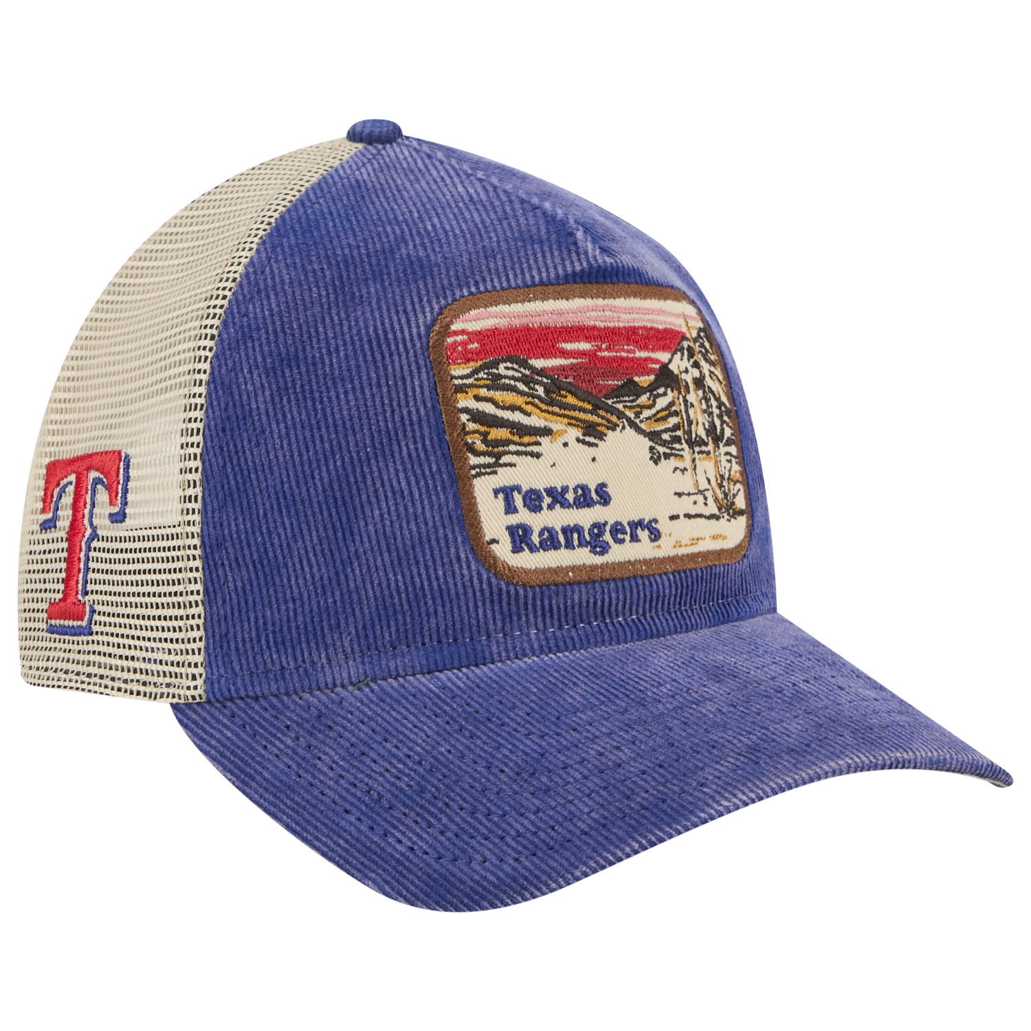 New Era Rangers Vintage Landscape Cap - Men's - Navy/White