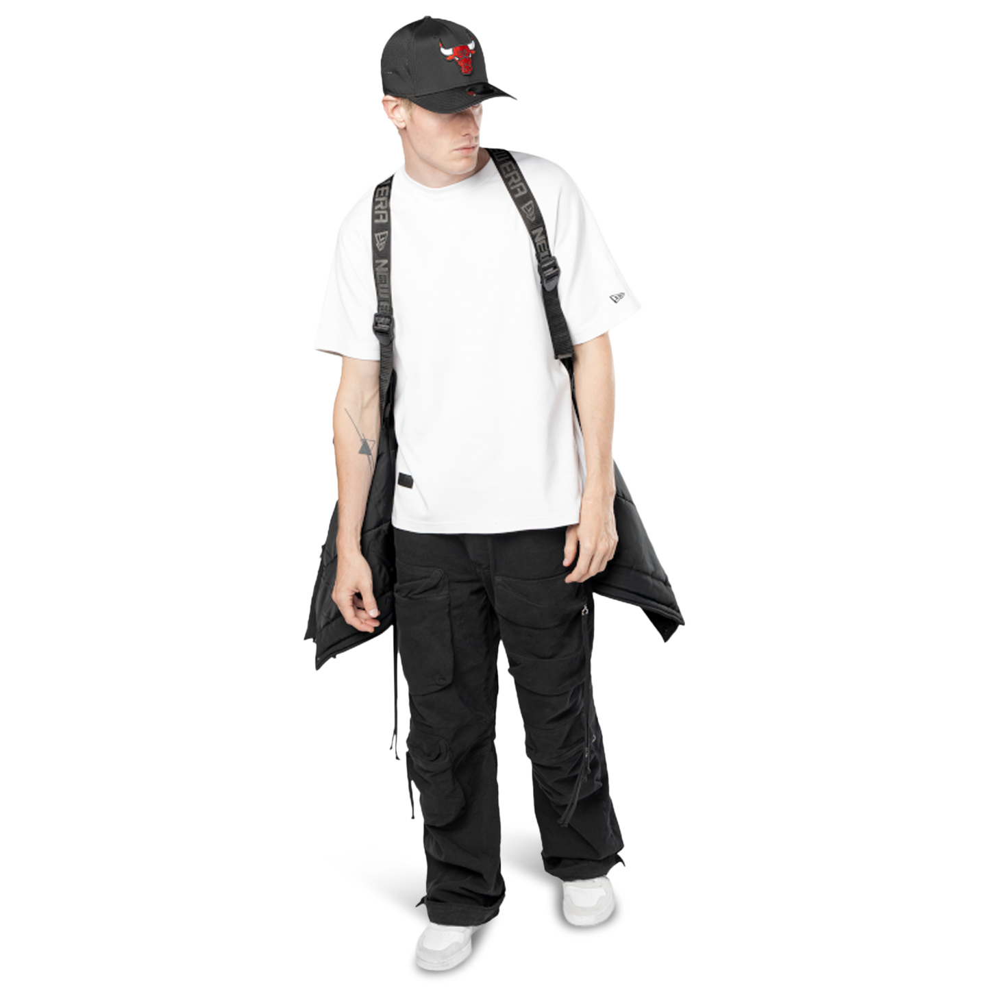 New Era Bulls Alpha Parka - Men's - Black/White