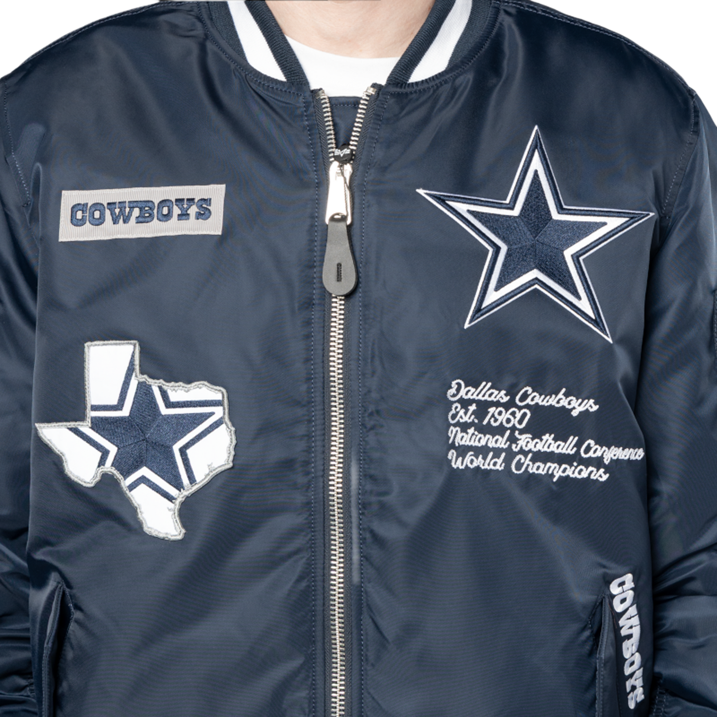 New Era Cowboys Alpha Jacket - Men's - Navy/White