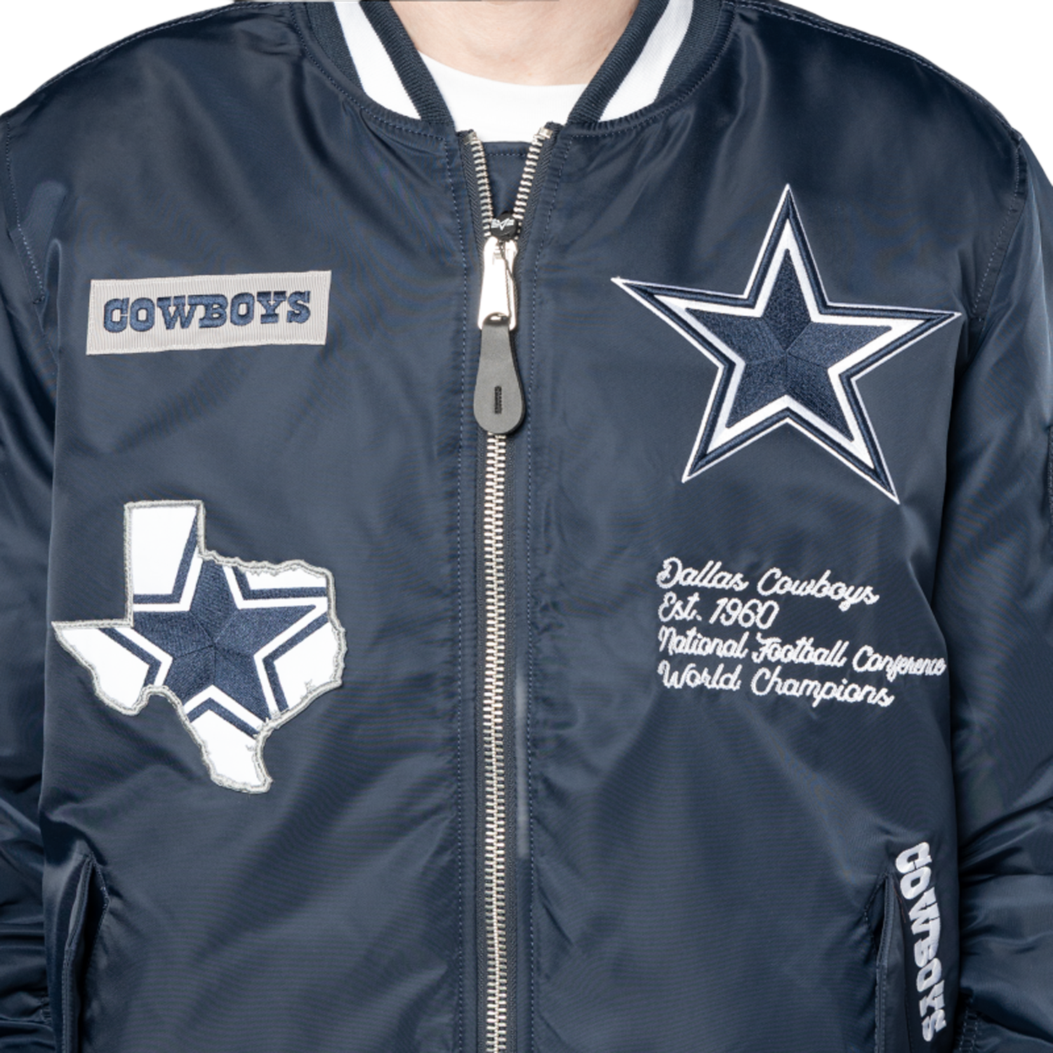 New Era Cowboys Alpha Jacket - Men's - Navy/White