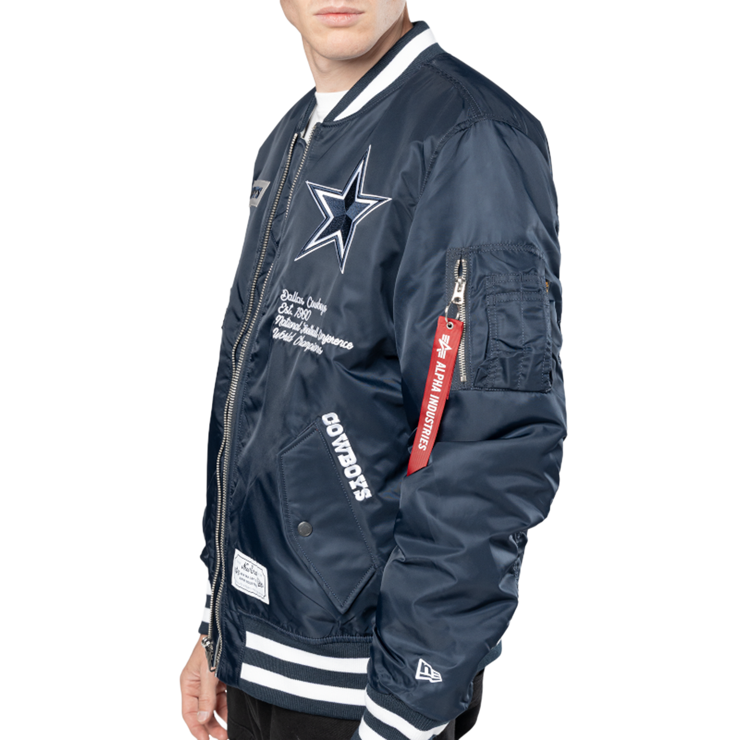 New Era Cowboys Alpha Jacket - Men's - Navy/White