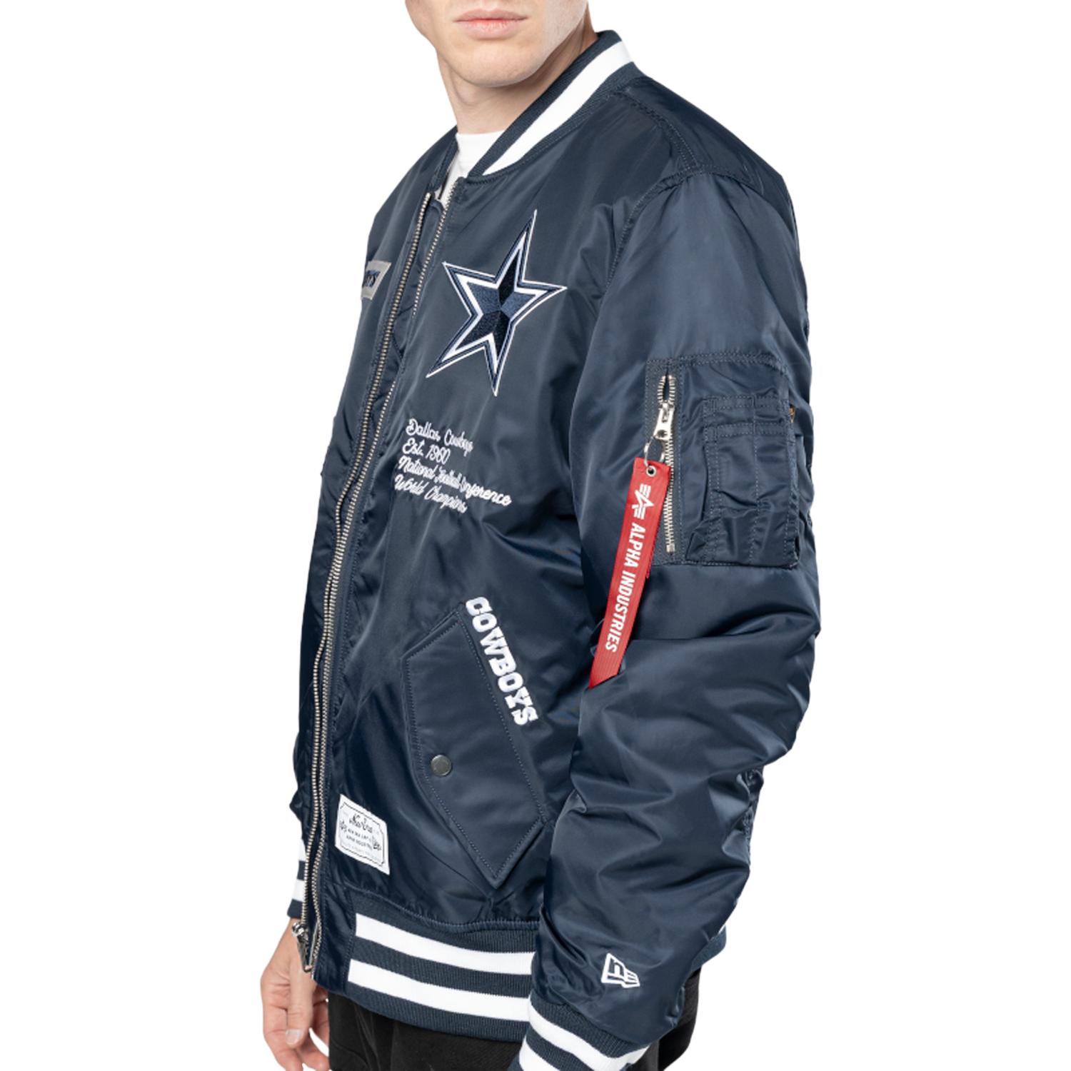 New Era Cowboys Alpha Jacket - Men's - Navy/White