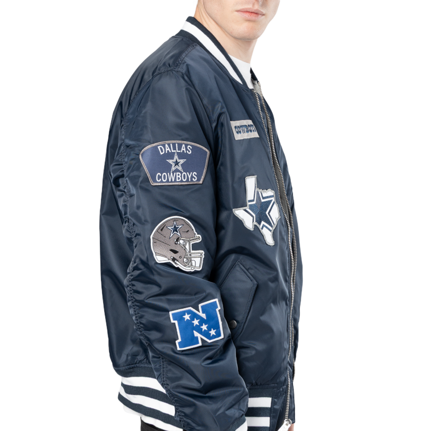 New Era Cowboys Alpha Jacket - Men's - Navy/White