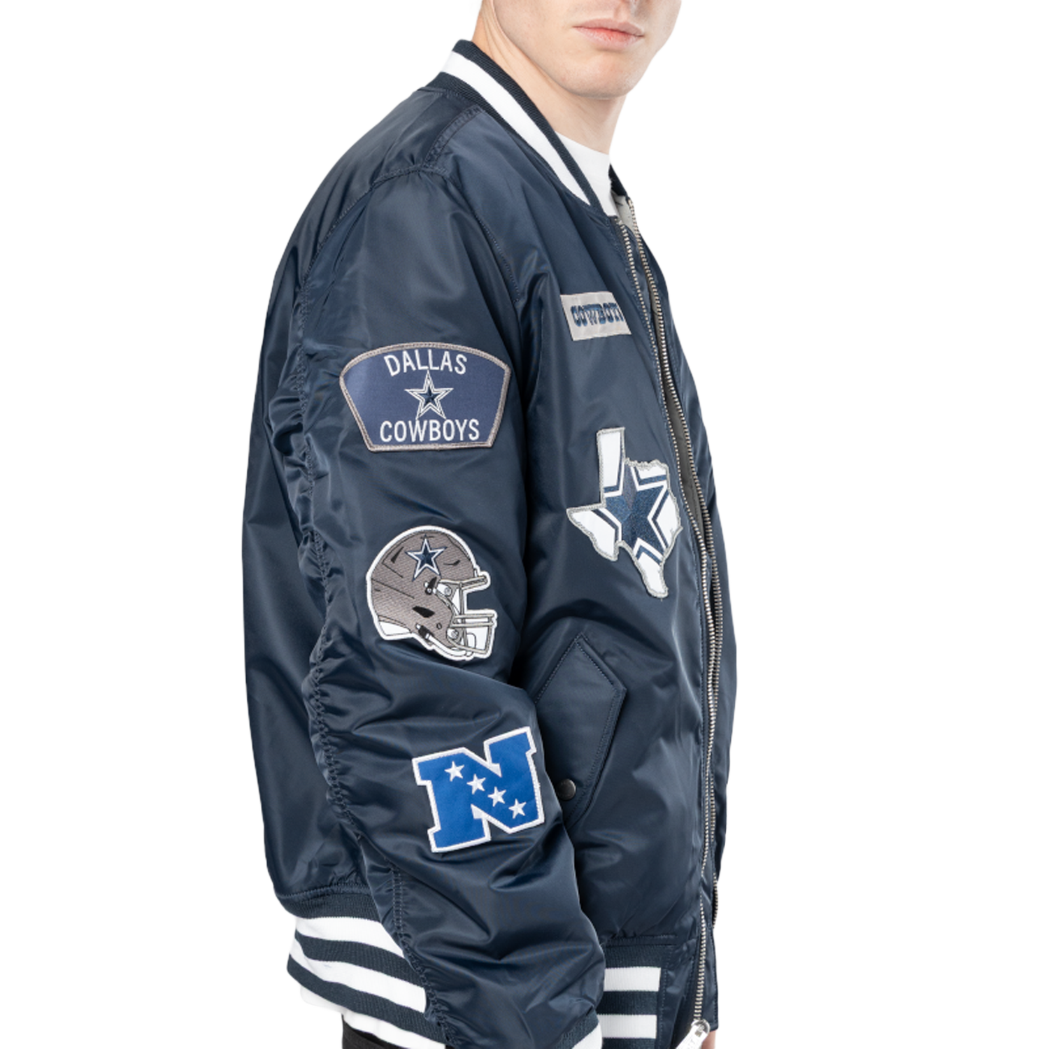 New Era Cowboys Alpha Jacket - Men's - Navy/White