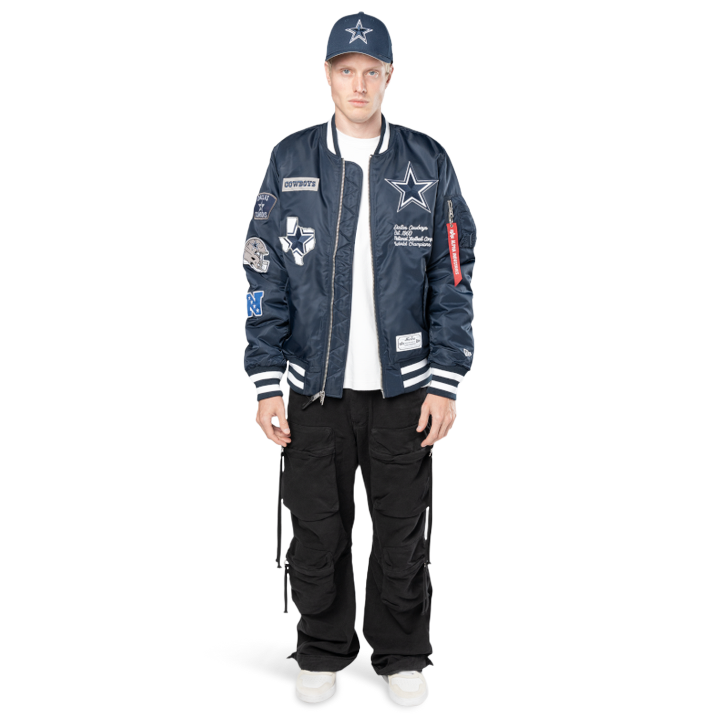New Era Cowboys Alpha Jacket - Men's - Navy/White
