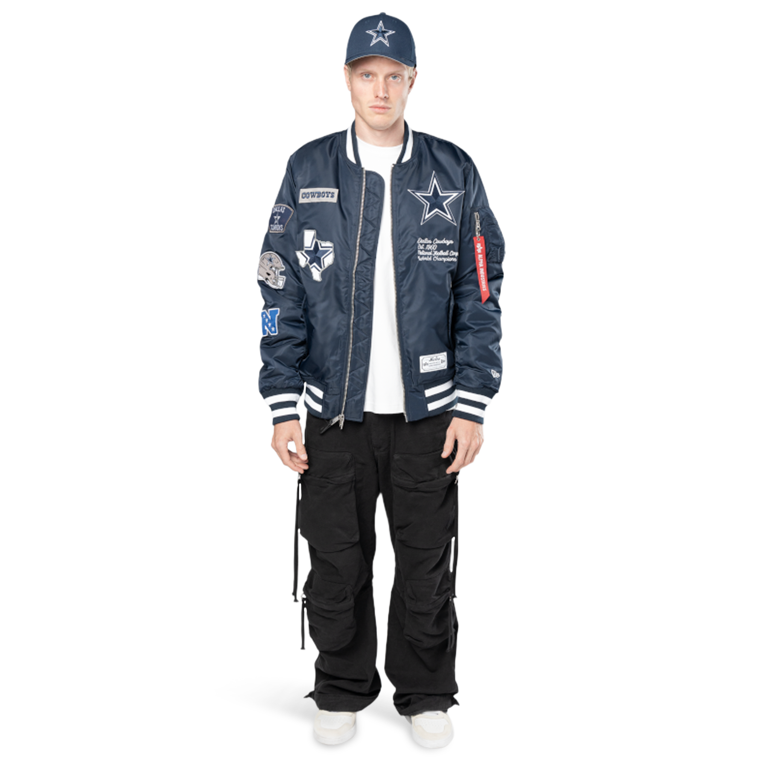 New Era Cowboys Alpha Jacket - Men's - Navy/White