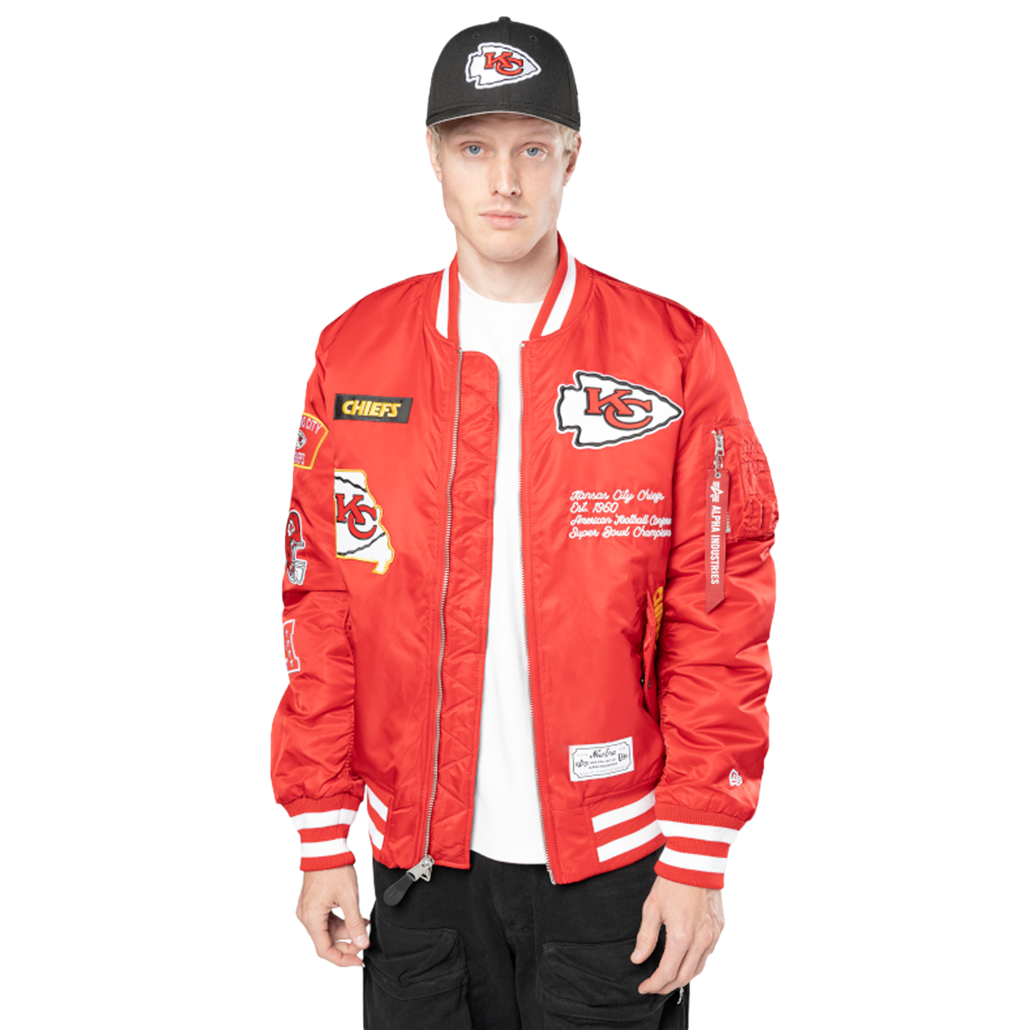 New Era Chiefs Alpha Jacket - Men's - Scarlet/White